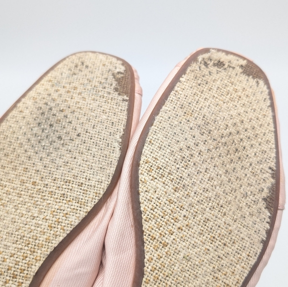 Toms Blush Pink Grosgrain Ballet Flats Size 8.5M - Picture 5 of 9